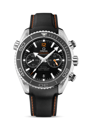Omega Seamaster Planet Ocean 600M Co-Axial 45.5 Chronograph Stainless Steel / Orange Numerals / Rubber